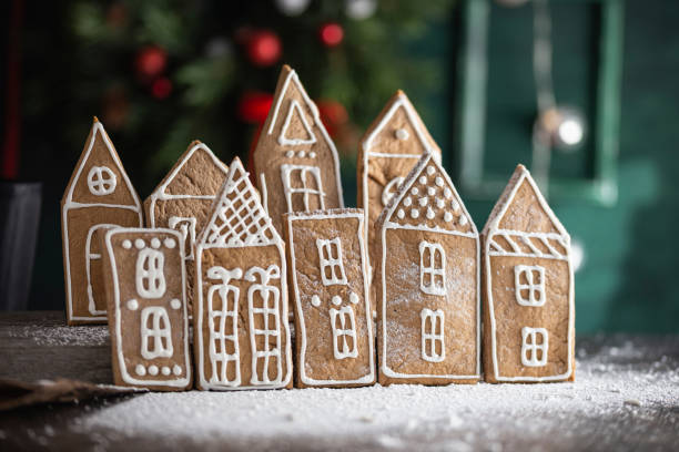 istock Gingerbread houses town for Christmas 1357900736