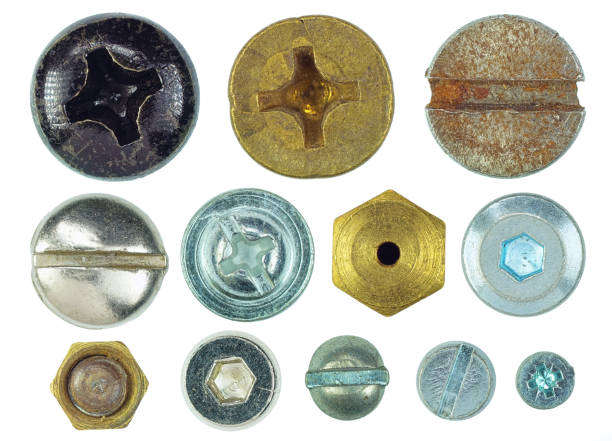 istock A set for creativity - metal screws, bolts, rivets. 1357902273