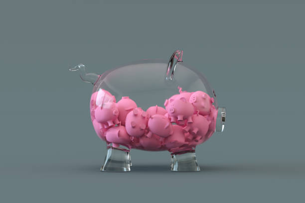 istock Piggy Bank Glass 1357903327