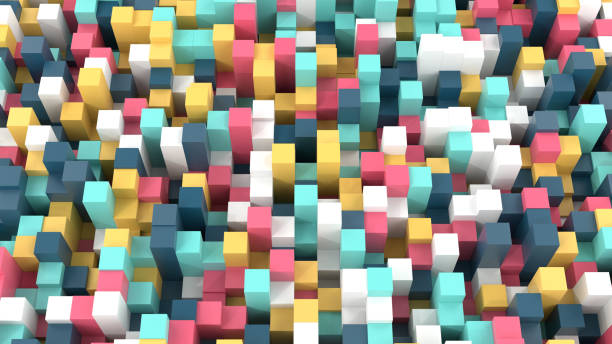 istock Abstract Background of Colorful Cubes 1357910268