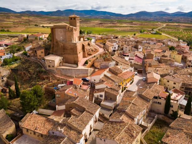 istock View from drone of Cervera de la Canada cityscape 1357911323