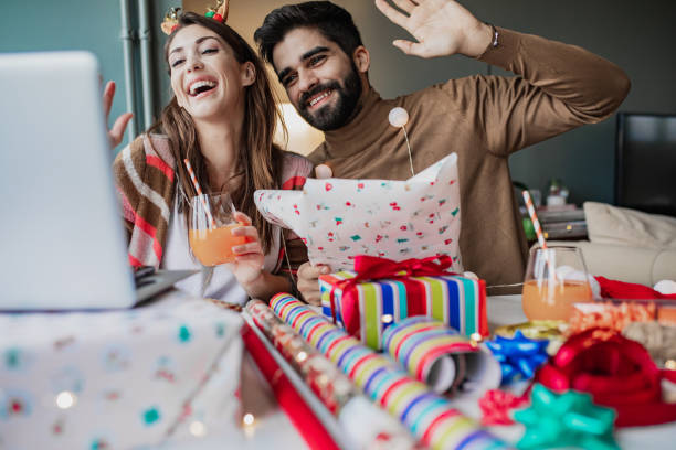 istock Happy to be together during Holidays, even on a video call 1357918683