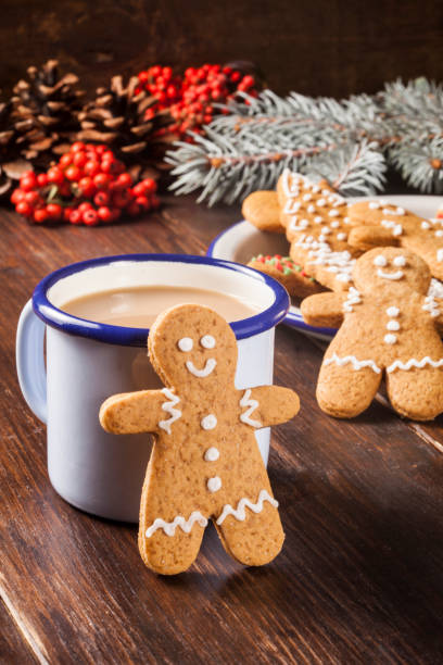 istock Gingerbread men and christmas cookies. 1357918764