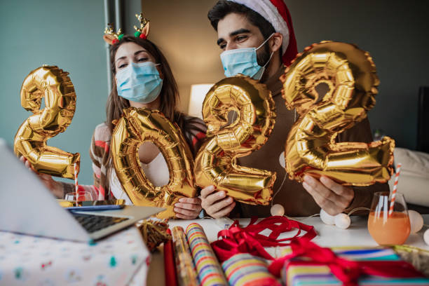 istock Happy to be together during Holidays, even on a video call 1357919841