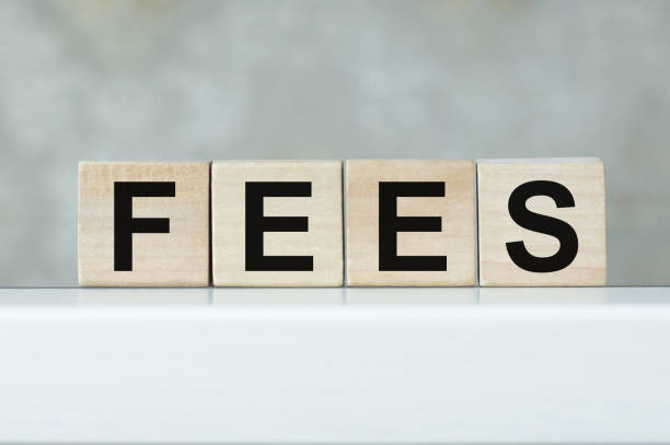 istock FEES on wooden blocks. Fixed price for a specific service. Business concept. 1357924048