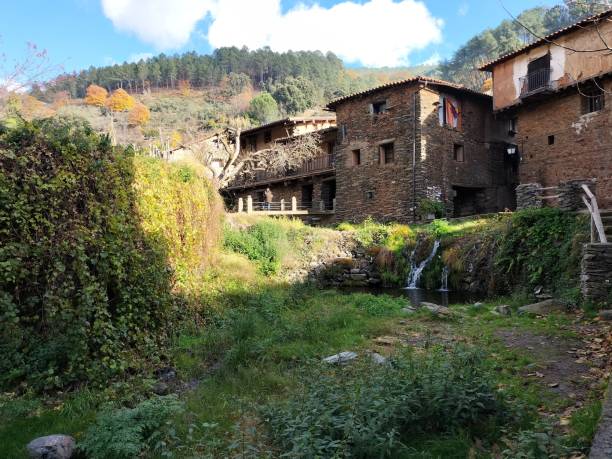 istock picturesque town, Robledillo de gata 1357924325