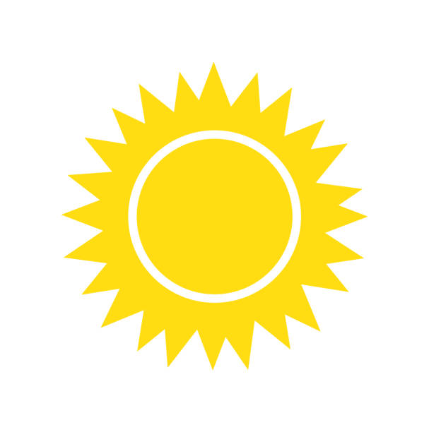 ostry zachód słońca. szkic słońca, żółty wybuch ciepła, obraz ilustracyjny - kruger national park illustrations stock illustrations