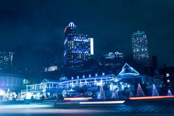 istock Holiday Light Christmas Decorations in Niagara Falls,Canada 1357952988