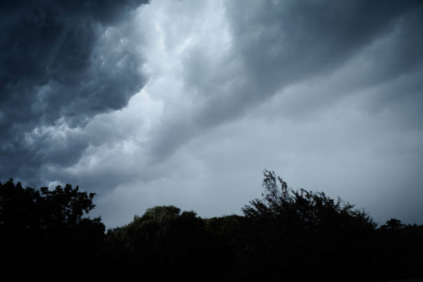 istock Over head Shot of rain cloud ; weather change 1357955480
