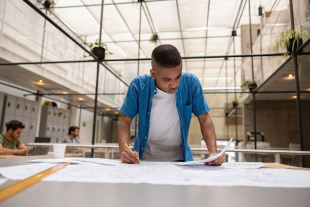 istock Creative business man working at the office creating a marketing strategy 1357968016