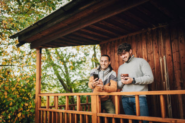 istock Enjoy the cold autumn day 1357969294