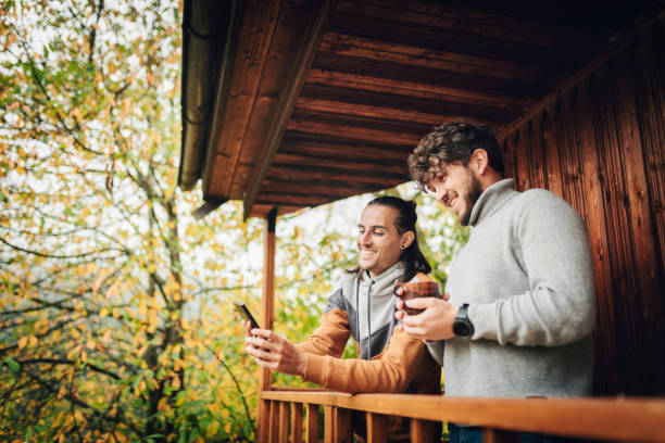 istock Enjoy the cold autumn day 1357969296