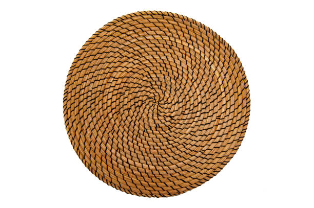 istock Sea​​grass place mat isolated on white 1357972955