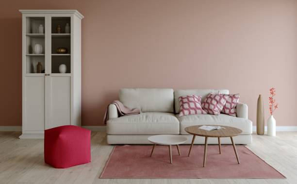 istock 3D visualization of the living room interior. 1357973996