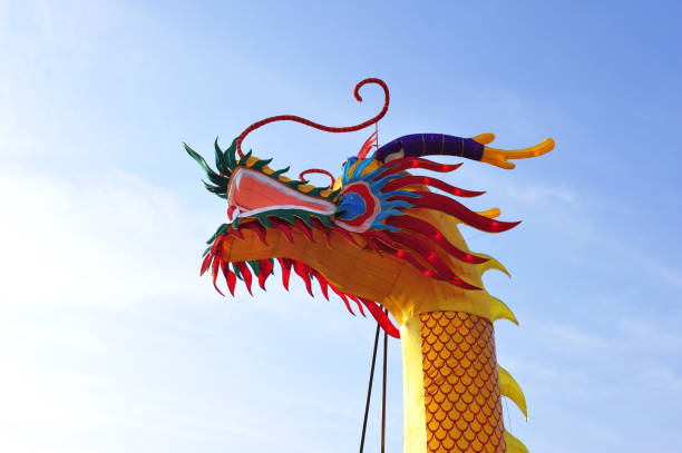 istock The Chinese dragon lantern 1357980791