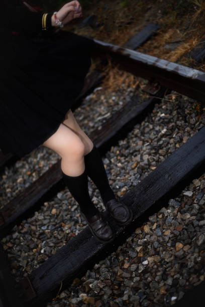 istock Cloudy Asian female leg 1357981664