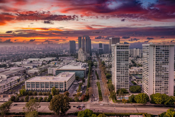 istock Aerial View Century City 1357981911