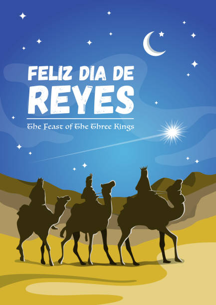 ilustrações de stock, clip art, desenhos animados e ícones de feliz dia de reyes, happy kings day - 3 wise men