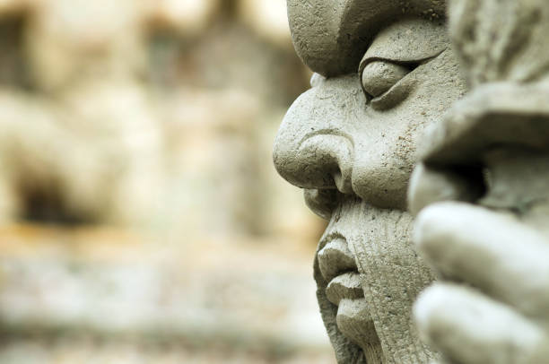 An Resting Statue in feeling peace  .
