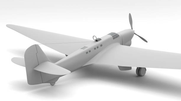 Silhouette of the historic Soviet aircraft Ant-25