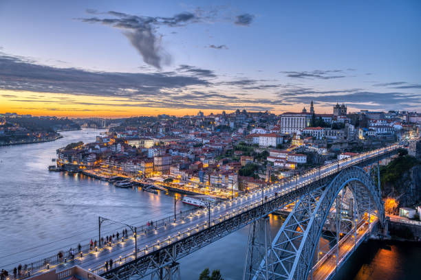 istock View of Porto after sunset 1357998767