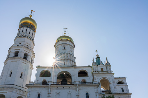 Above Kyiv Pechersk Lavra - Caves Monastery dramatic sky, Ukraine