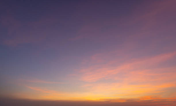 istock Sunset sky. Abstract nature background. Dramatic blue with orange colorful clouds in twilight time. 1358001045