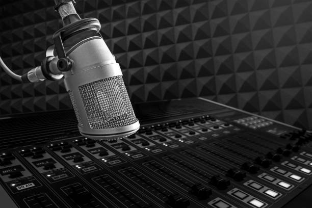 istock Professional microphone and sound mixer 1358007954