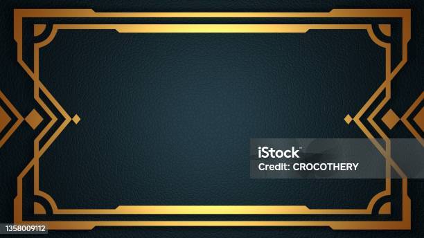 Art Deco Frame Style Of The 1920s Stock Photo - Download Image Now - Art Deco, Frame - Border, 1920-1929