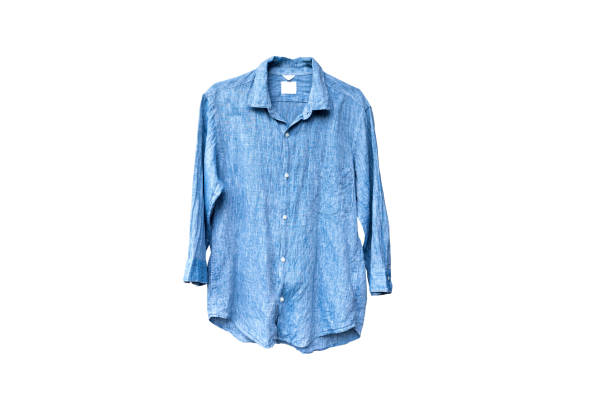 istock Blue t-shirt isolated on white background. 1358013233