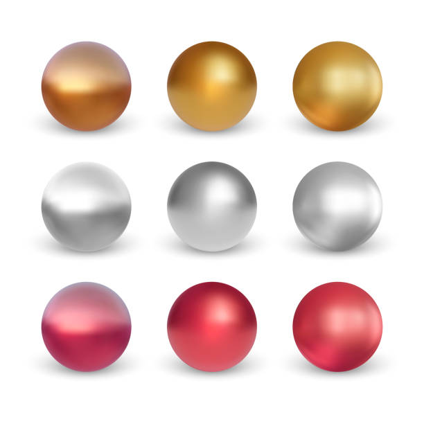 istock Set of colorful sphere isolated on white background. Vector illustration 1358013922