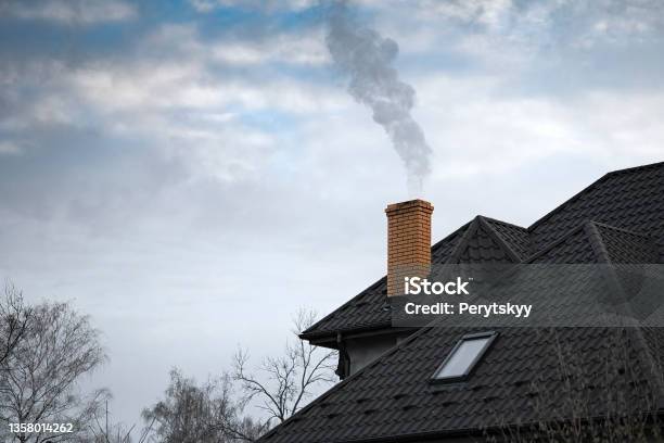 Chimney Stock Photo - Download Image Now - Chimney, Smoke Stack, Smoke - Physical Structure