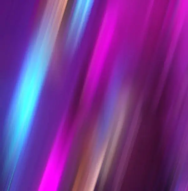 Photo of Abstract colorful aurora gradient purple slanted lines motion blur neon colors background