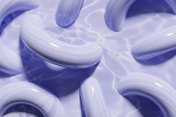 istock 3d render of violet torus pattern on a purple background 1358015940