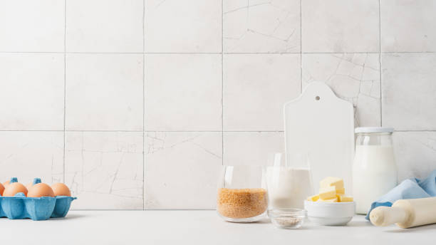 istock Variety of baking ingredients and utensils 1358018516