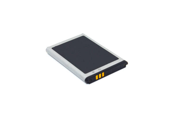 istock A picture of Mobile battery on white background with selective focus 1358019941