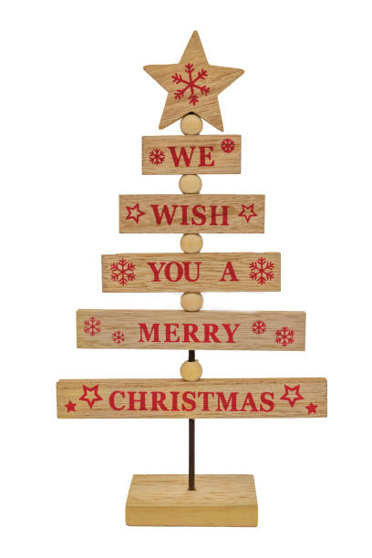 istock A decorative wooden fir tree isolated on a white background 1358029031
