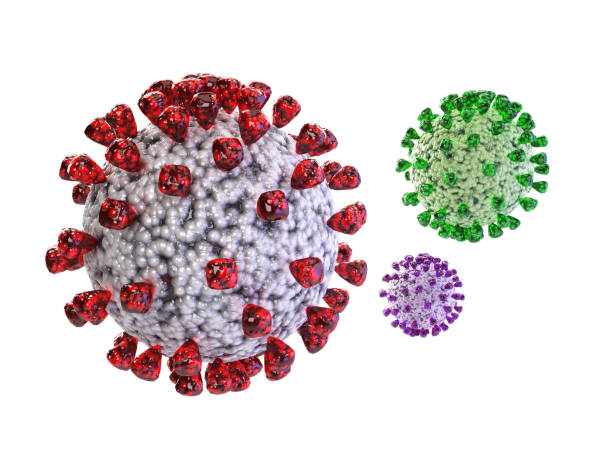 istock Covid, Variants, Alpha, Beta, Gama, Delta, Omicron, Virus, Coronavirus. 3d Rendering Concept Illustration. Epidemic, Flu, Global Pandemic, outbreak. 1358033822