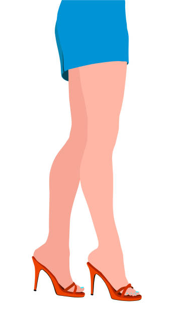 Cartoon Of Beautiful Woman Legs Red High Heels Illustrations, Royalty-Free  Vector Graphics & Clip Art - iStock