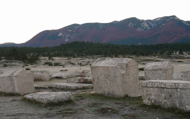 istock Necropolis with Stecak tombstones Dugo Polje 1358037642