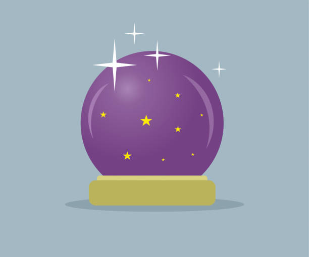 Crystall ball vector illustration Crystall ball clip art of crystal ball stock illustrations
