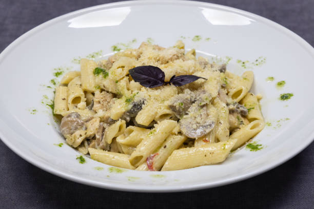 istock delicious and hot pasta on plate 1358041513