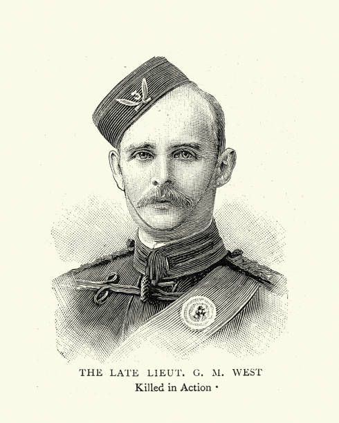 istock Victorian British soldier, Lieutenant George William Maxwell West, Killed in action, in the Bara Valley 1358042773