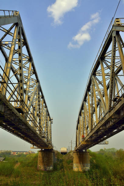 istock Railway bridge over the Iren river 1358043065