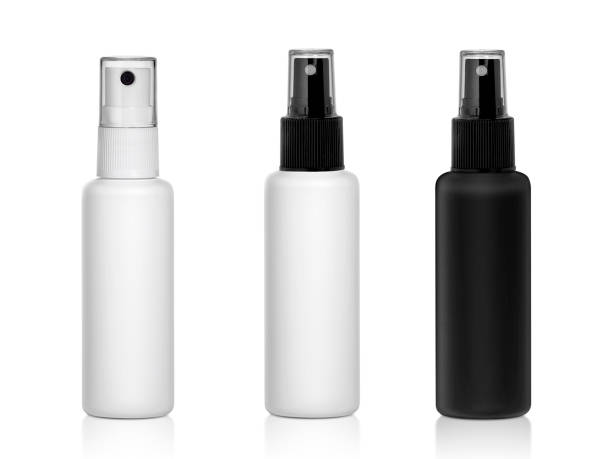 istock Spray bottle white isolated on white background 1358043797