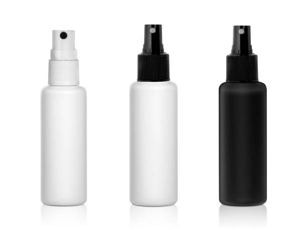 istock Plastic spray bottles isolated on white background 1358044118