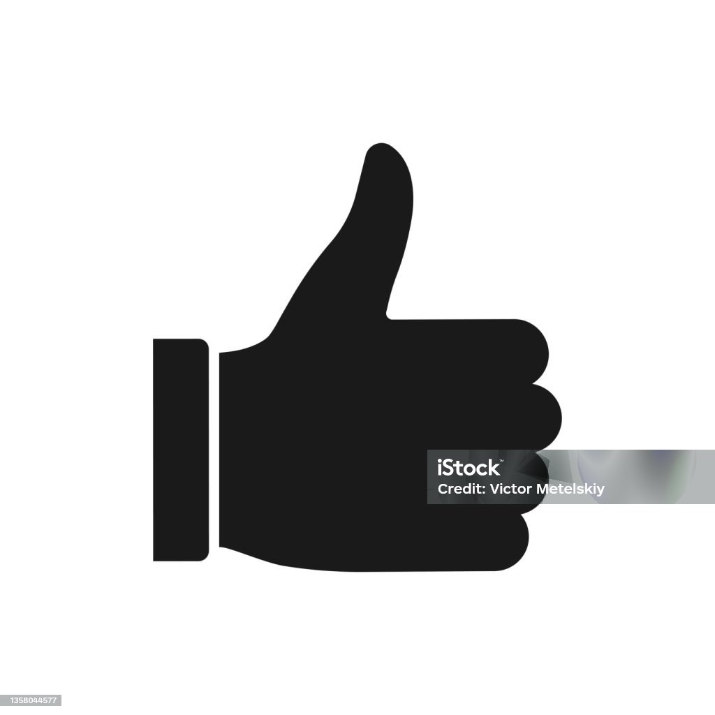 Daumen Zeichen Daumen Hoch Symbol Oder Zeichen Hand Mit Erhobenem Zeigefinger Wie ...