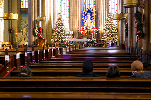 European church service to christmas