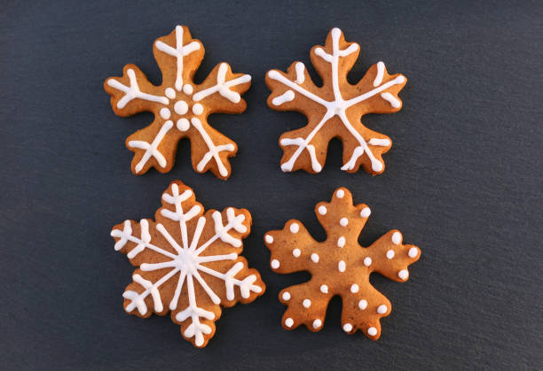 istock Christmas gingerbread cookies snowflakes 1358053689