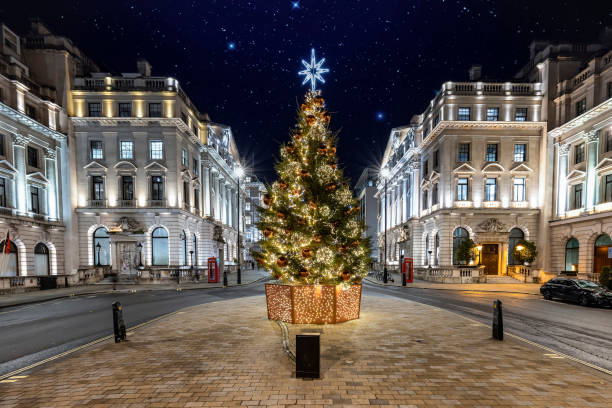 istock A beautiful lit up christmas tree in central London 1358059847